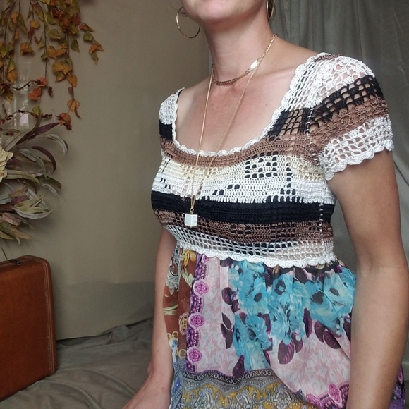 Vintage Crochet Boho Dress - Picture 5 of 6